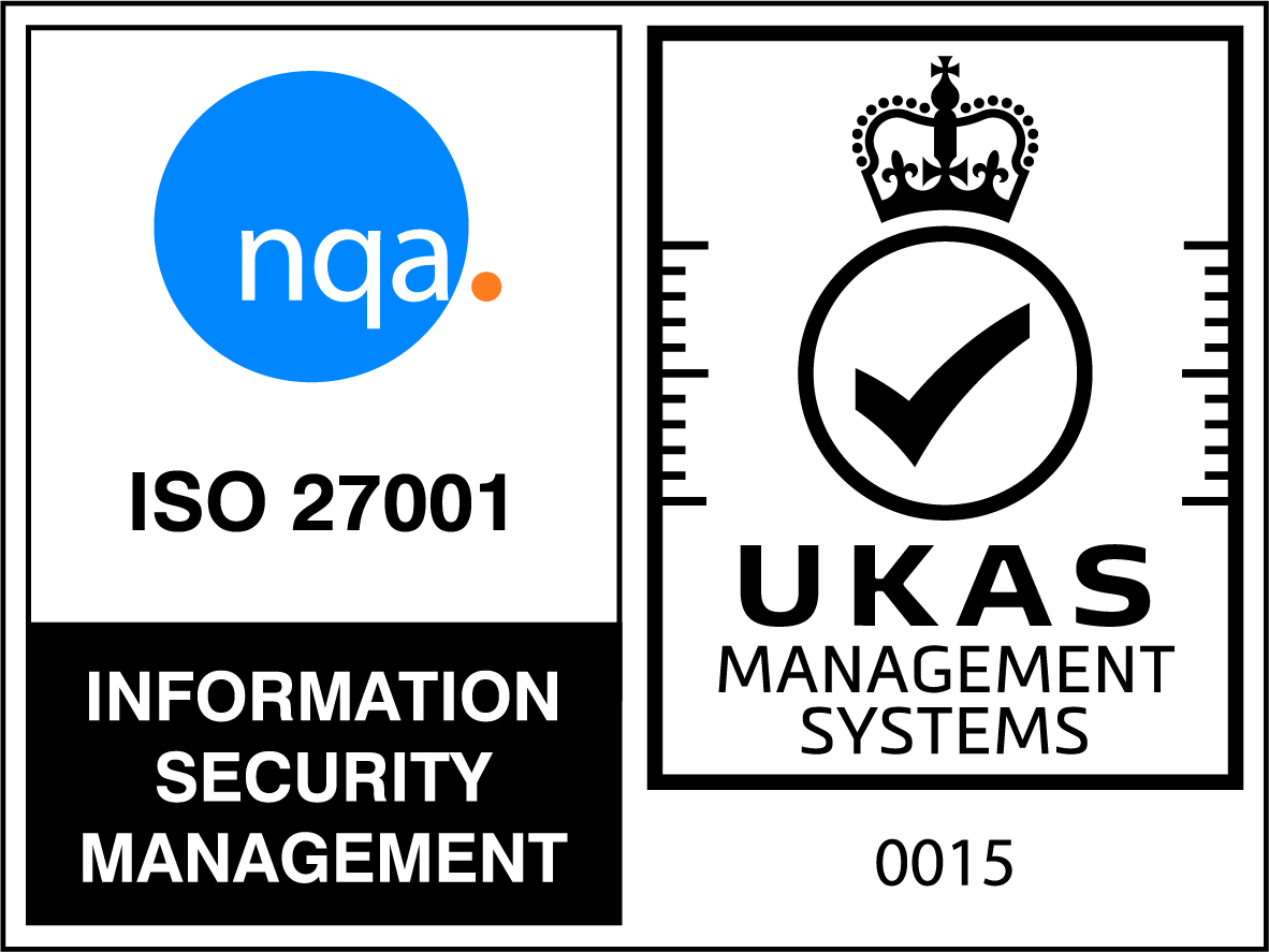 ISO/IEC 27001:2022 Certified by NQA UKAS